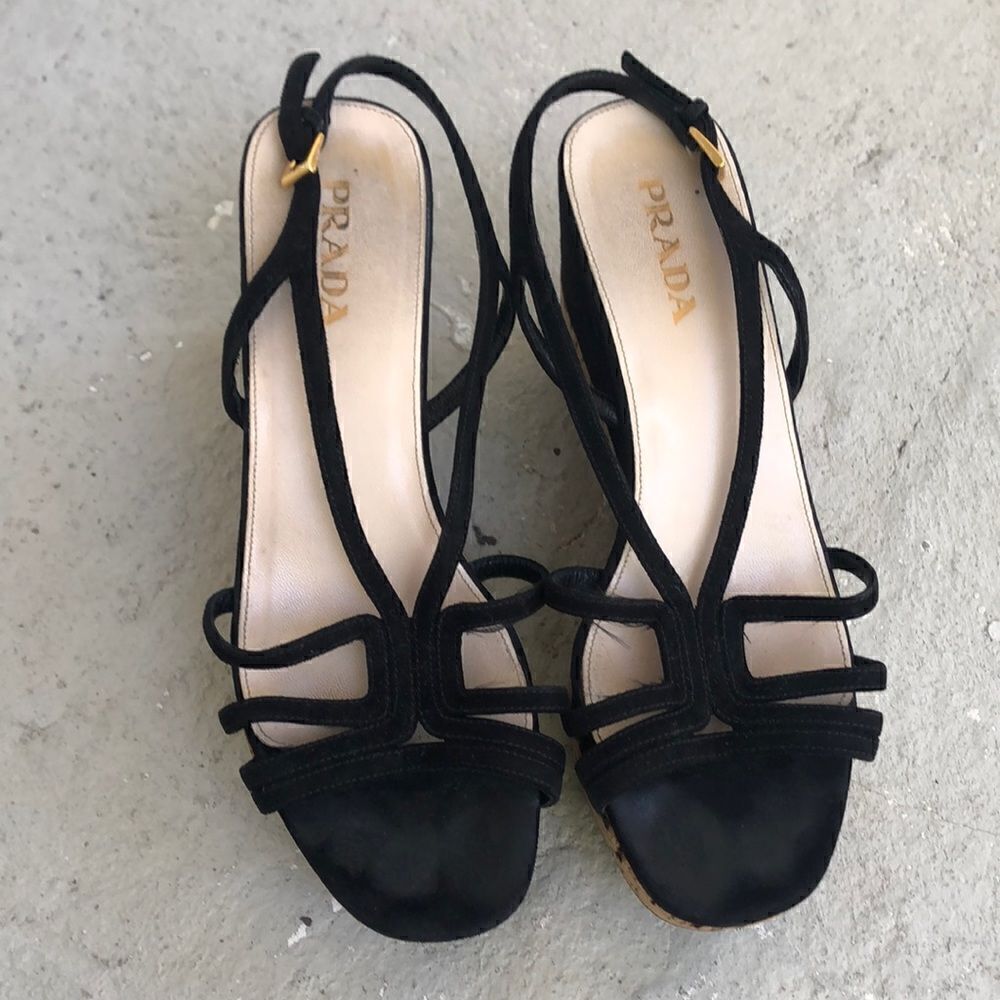 Prada  Wedge  Sandals